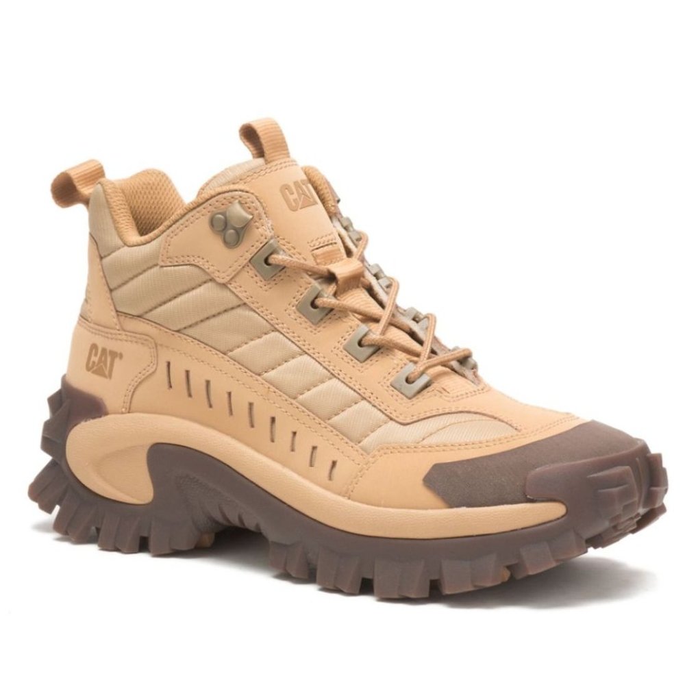 NWB CAT CATERPILLAR UNISEX INTRUDER MID TAFFY CHUNKY SNEAKER SHOES MNS 8 WMNS 9
